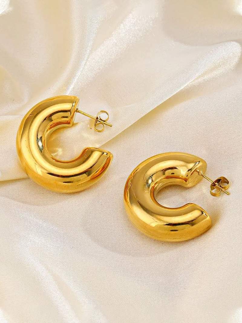 Seame - Chunky Hoops silver