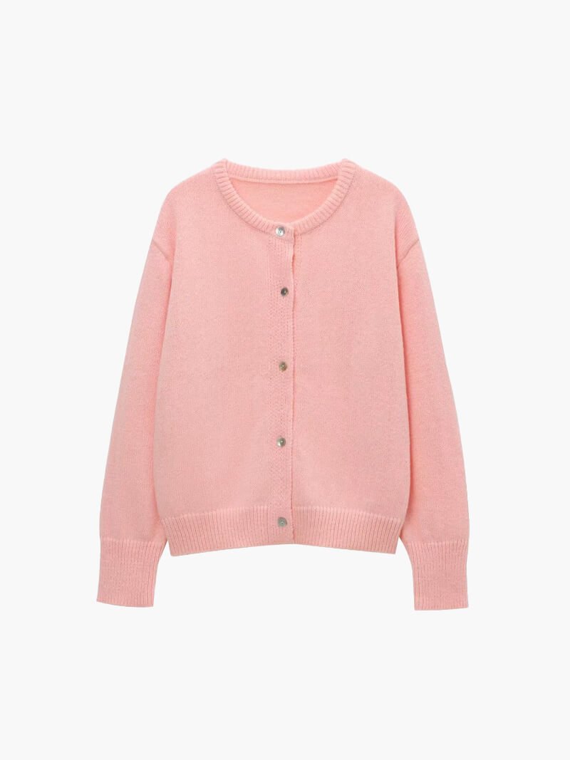 Seame - Marlowe Knitted Cardigan Pink S