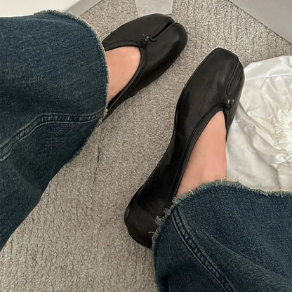 SEAME - Abigail Vegan Leather Flats Black 36