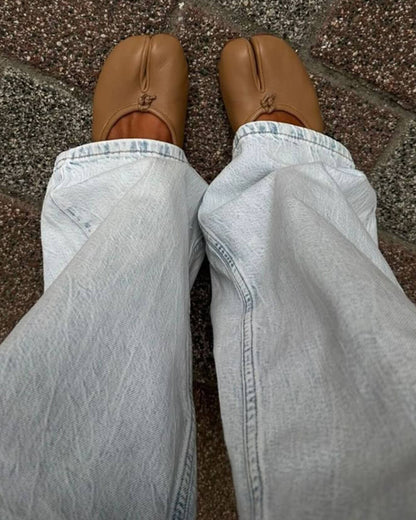 SEAME - Abigail Vegan Leather Flats Brown 35