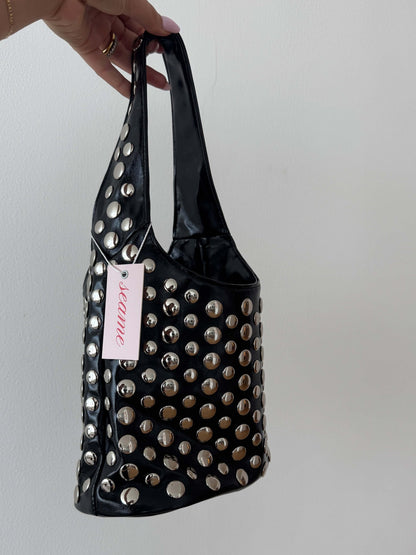 Seame - Alva Studded Bucket Bag Red Regular
