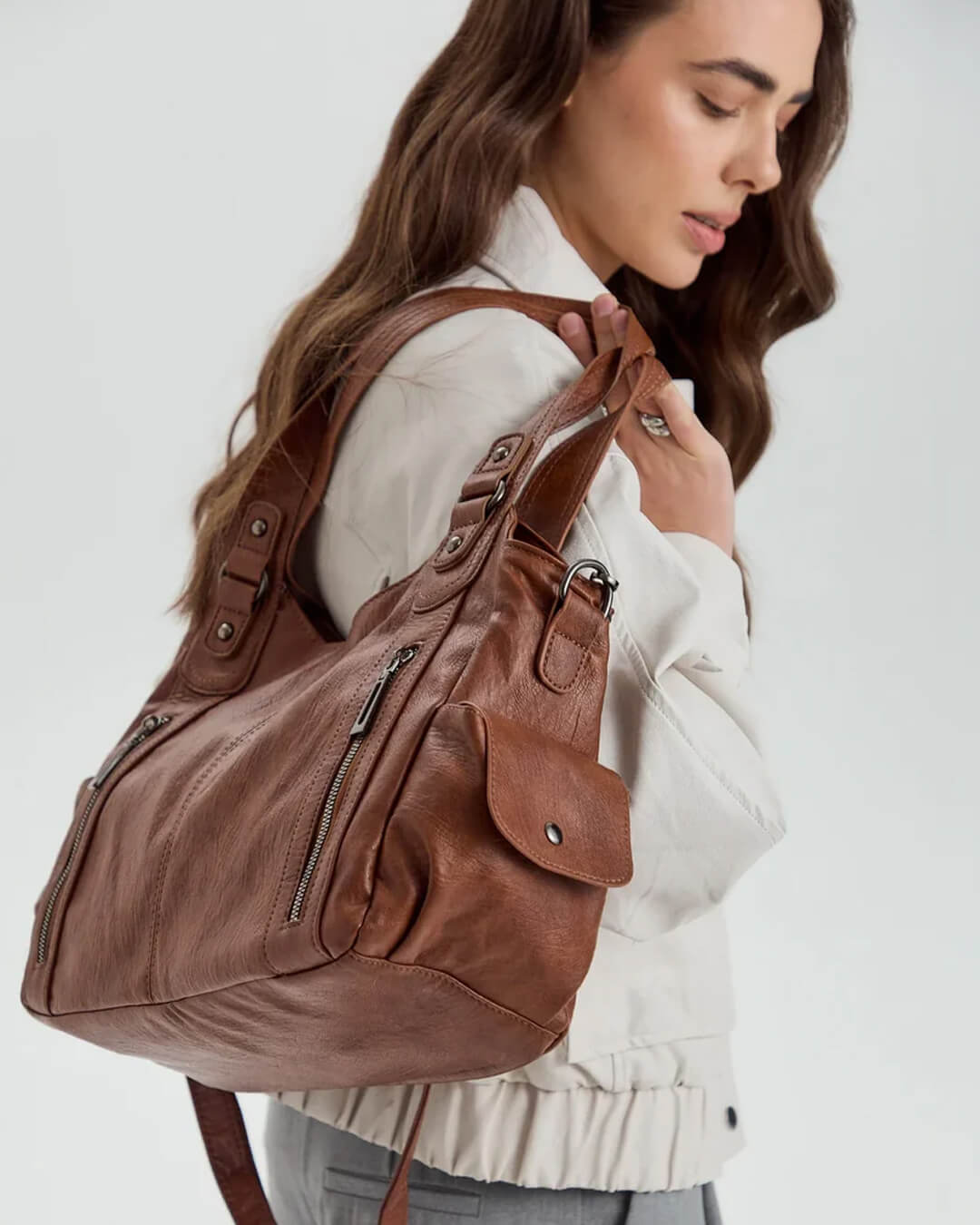 SEAME - Anna Crossbody Bag Brown