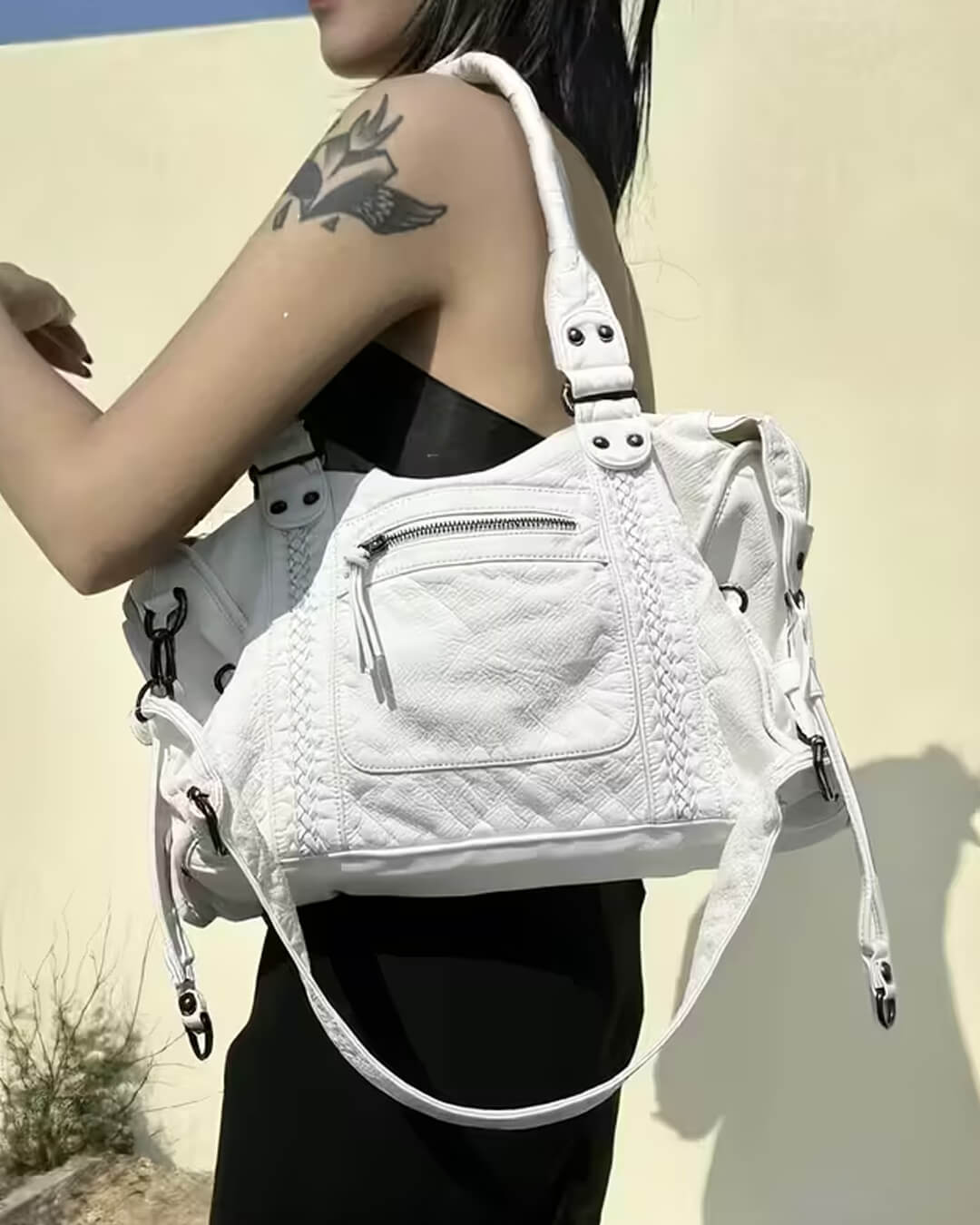 SEAME - Arabell Shoulder Bag White