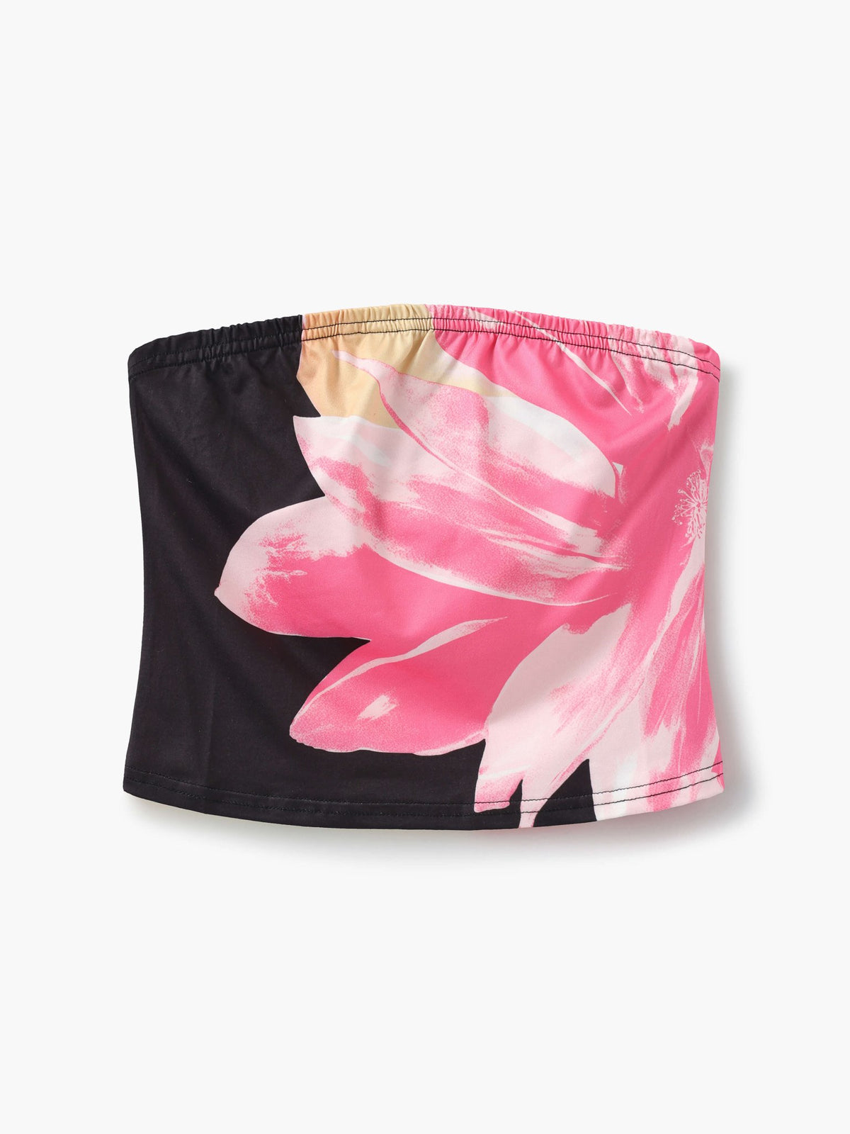 Seame - Ella bandeau flower Top Black S