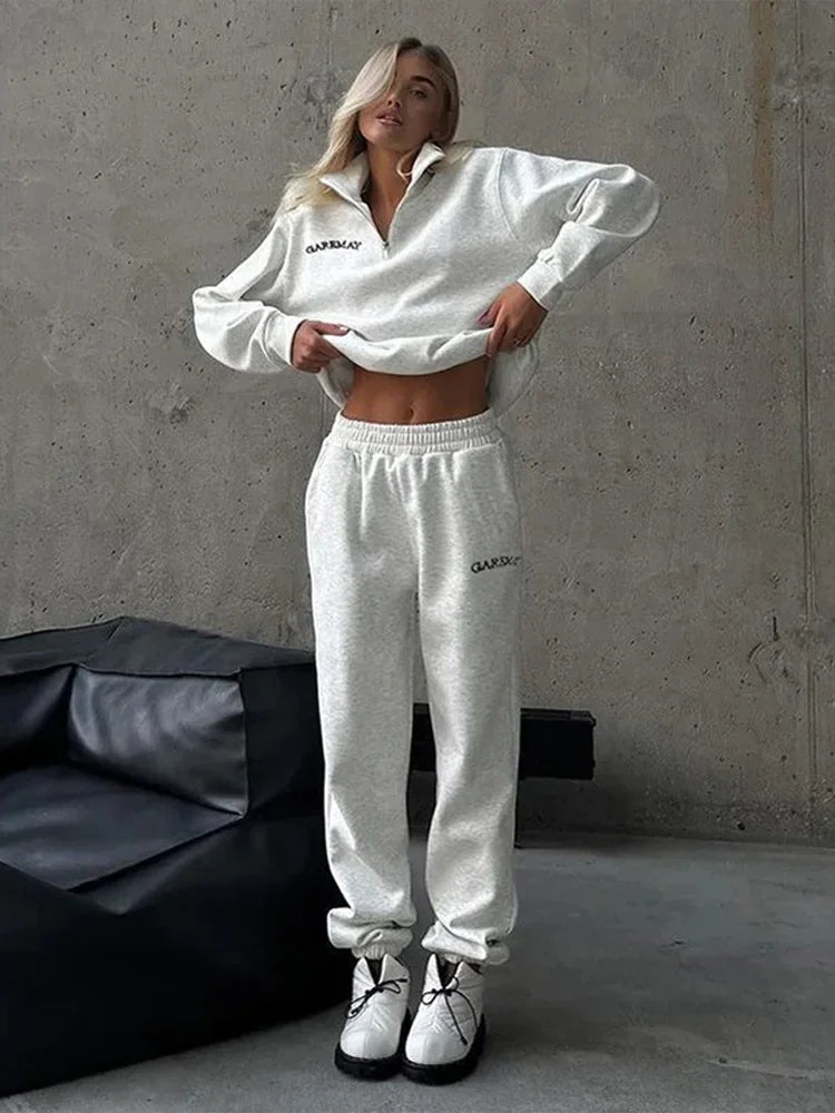 SEAME - Lila Oversized Tracksuit Set Grey L