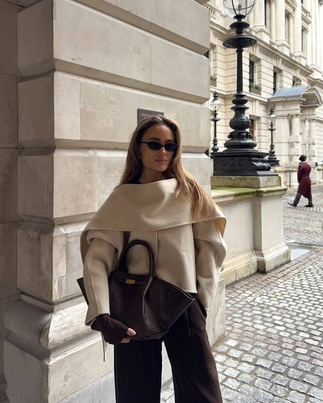 SEAME - Mathilde Suede Bag Light Brown