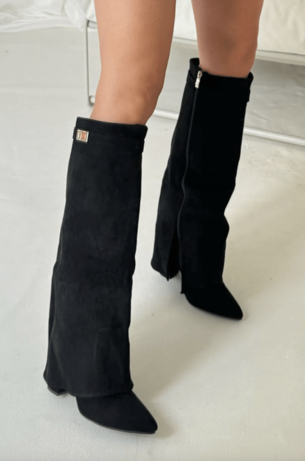 SEAME - Rachelle Suede Boots Black 35