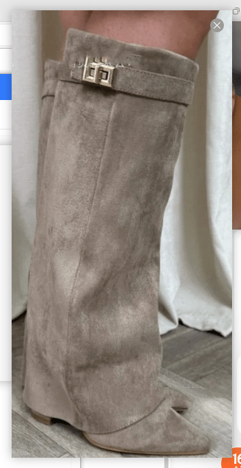 SEAME - Rachelle Suede Boots Taupe 36